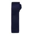 PR789 Premier Slim Knitted Tie Navy colour image